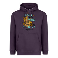 Plum just a girl who loves country music Heavyweight Hoodie - MaliasSmallBusiness