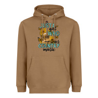 Toasted Coconut just a girl who loves country music Heavyweight Hoodie - MaliasSmallBusiness