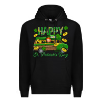 Black Happy St. Patricks Day Premium Hoodie - BundleAndBundleShop