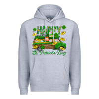 Heather Grey Happy St. Patricks Day Premium Hoodie - BundleAndBundleShop