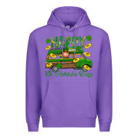 Purple Happy St. Patricks Day Premium Hoodie - BundleAndBundleShop