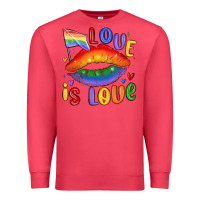 Cardinal love is love lips Premium Sweatshirt - MaliasSmallBusiness