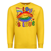 Lemon love is love lips Premium Sweatshirt - MaliasSmallBusiness