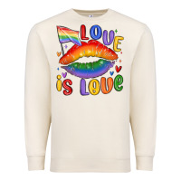 Sandshell love is love lips Premium Sweatshirt - MaliasSmallBusiness