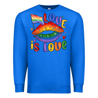 True Royal love is love lips Premium Sweatshirt - MaliasSmallBusiness