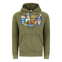 Vintage Olive siberian husky coffee cups Vintage Hoodie - Zillion Design Studio