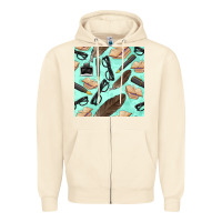 Sandshell literature seamless pattern Zipper Hoodie - BundleAndBundleShop