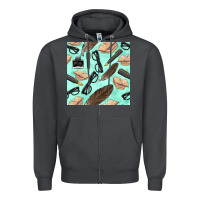 Smoke literature seamless pattern Zipper Hoodie - BundleAndBundleShop