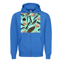 True Royal literature seamless pattern Zipper Hoodie - BundleAndBundleShop