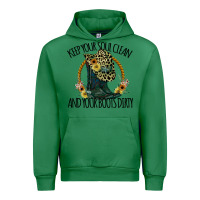 Emerald Keep Your Soul Clean And Your Boots Dırty Cowgirl Boots Urban Hoodie - Bettercallsaul