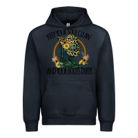 Navy Keep Your Soul Clean And Your Boots Dırty Cowgirl Boots Urban Hoodie - Bettercallsaul