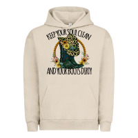 Pigment French Oak Keep Your Soul Clean And Your Boots Dırty Cowgirl Boots Urban Hoodie - Bettercallsaul