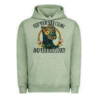 Pigment Oil Green Keep Your Soul Clean And Your Boots Dırty Cowgirl Boots Urban Hoodie - Bettercallsaul