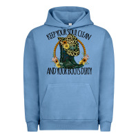Pigment Pebble Blue Keep Your Soul Clean And Your Boots Dırty Cowgirl Boots Urban Hoodie - Bettercallsaul