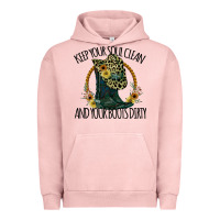 Pigment Salmon Keep Your Soul Clean And Your Boots Dırty Cowgirl Boots Urban Hoodie - Bettercallsaul