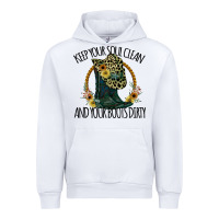 White Keep Your Soul Clean And Your Boots Dırty Cowgirl Boots Urban Hoodie - Bettercallsaul