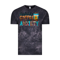 Cloud Black fueled by coffee and anxiety Vintage Tee - Zillion Design Studio