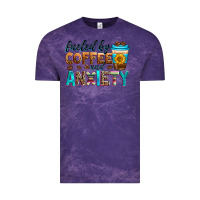 Cloud Purple fueled by coffee and anxiety Vintage Tee - Zillion Design Studio