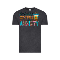 Vintage Black fueled by coffee and anxiety Vintage Tee - Zillion Design Studio