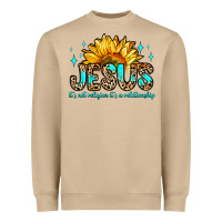Mushroom jesus it s not religion it s a relationship Heavyweight Sweatshirt - Zillion Design Studio