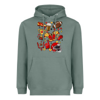 Sage i'm a hot mess, always stressed,and proudly a foot Heavyweight Hoodie - MaliasSmallBusiness