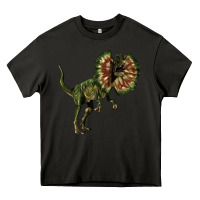 Asphalt Dilophosaurus Heavy Core Tee - LillyAllenDesigns