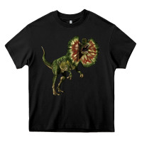 Black Dilophosaurus Heavy Core Tee - LillyAllenDesigns