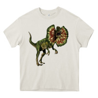 Cream Dilophosaurus Heavy Core Tee - LillyAllenDesigns