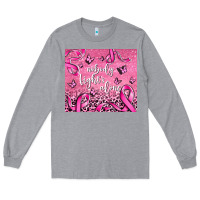 Heather Grey nobody fight's alone Long Sleeve Tee - AdoDesignShop