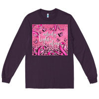Plum nobody fight's alone Long Sleeve Tee - AdoDesignShop