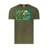 Vintage Olive wild and free cactus Vintage Tee - RanaPortraitStore