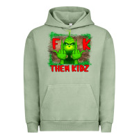 Pigment Oil Green Fuck Them Kids Grinch Urban Hoodie - Bettercallsaul