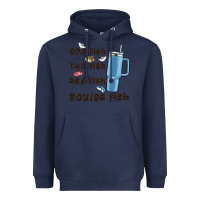 Navy one fish two fish red fish boujee fish Heavyweight Hoodie - MaliasSmallBusiness