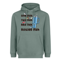 Sage one fish two fish red fish boujee fish Heavyweight Hoodie - MaliasSmallBusiness