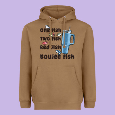 One Fish Two Fish Red Fish Boujee Fish Heavyweight Hoodie Designed By Maliassmallbusiness