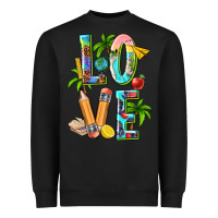 Black summer love teacher Heavyweight Sweatshirt - texasbilliewilder