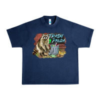 Navy raccoon trash panda Urban Heavy Tee - BarkalooDesign