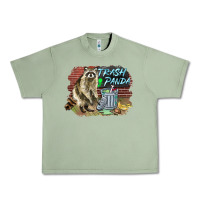 Oil Green raccoon trash panda Urban Heavy Tee - BarkalooDesign