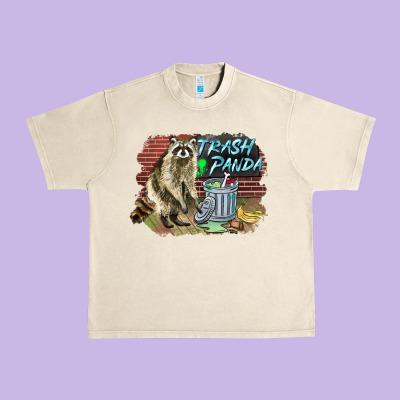 Raccoon Trash Panda Urban Heavy Tee Designed By Barkaloodesign