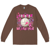 Chestnut in october we wear pink volleyball Long Sleeve Tee - AdoDesignShop