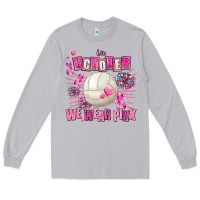Moon Dust in october we wear pink volleyball Long Sleeve Tee - AdoDesignShop