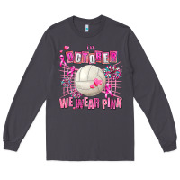 Smoke in october we wear pink volleyball Long Sleeve Tee - AdoDesignShop
