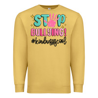 Antique Gold stop bullying kindness is cool Premium Sweatshirt - MaliasSmallBusiness