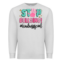 Dove Grey stop bullying kindness is cool Premium Sweatshirt - MaliasSmallBusiness