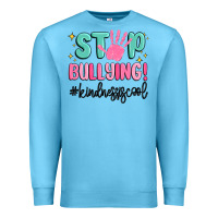 Ocean Blue stop bullying kindness is cool Premium Sweatshirt - MaliasSmallBusiness