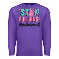 Purple stop bullying kindness is cool Premium Sweatshirt - MaliasSmallBusiness