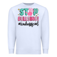 White stop bullying kindness is cool Premium Sweatshirt - MaliasSmallBusiness