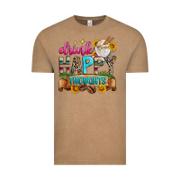 Vintage Coffee drink happy thoughts Vintage Tee - Zillion Design Studio