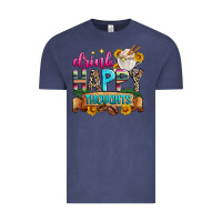Vintage Denim drink happy thoughts Vintage Tee - Zillion Design Studio
