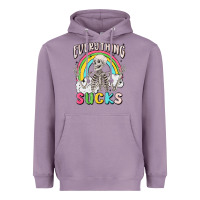 Lavender everything sucks Heavyweight Hoodie - MaliasSmallBusiness
